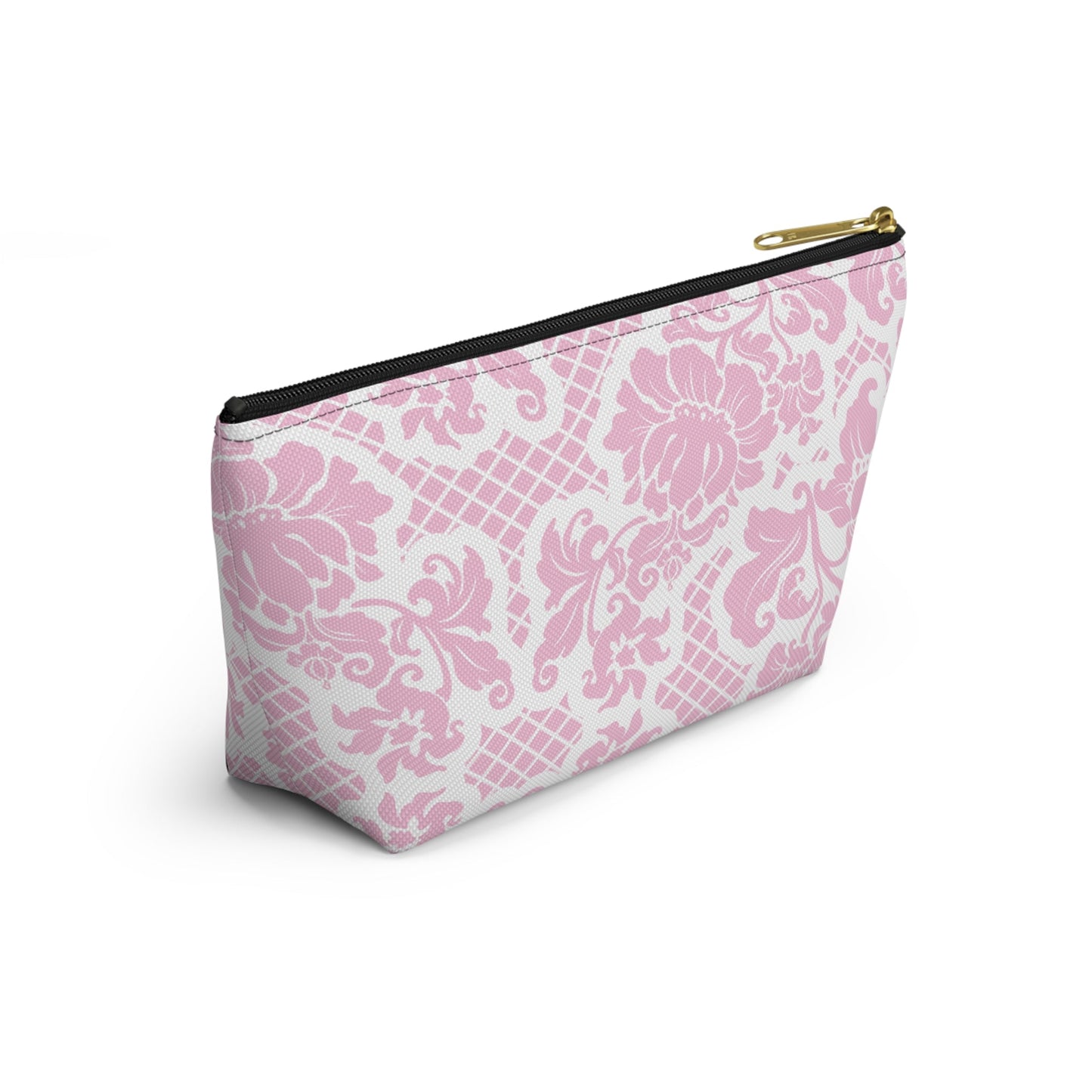 Customizable: Chic Floral Accessory Pouch | Makeup Bag, Organizer, Travel Essentials, Gift for Her, Pink Floral Design
