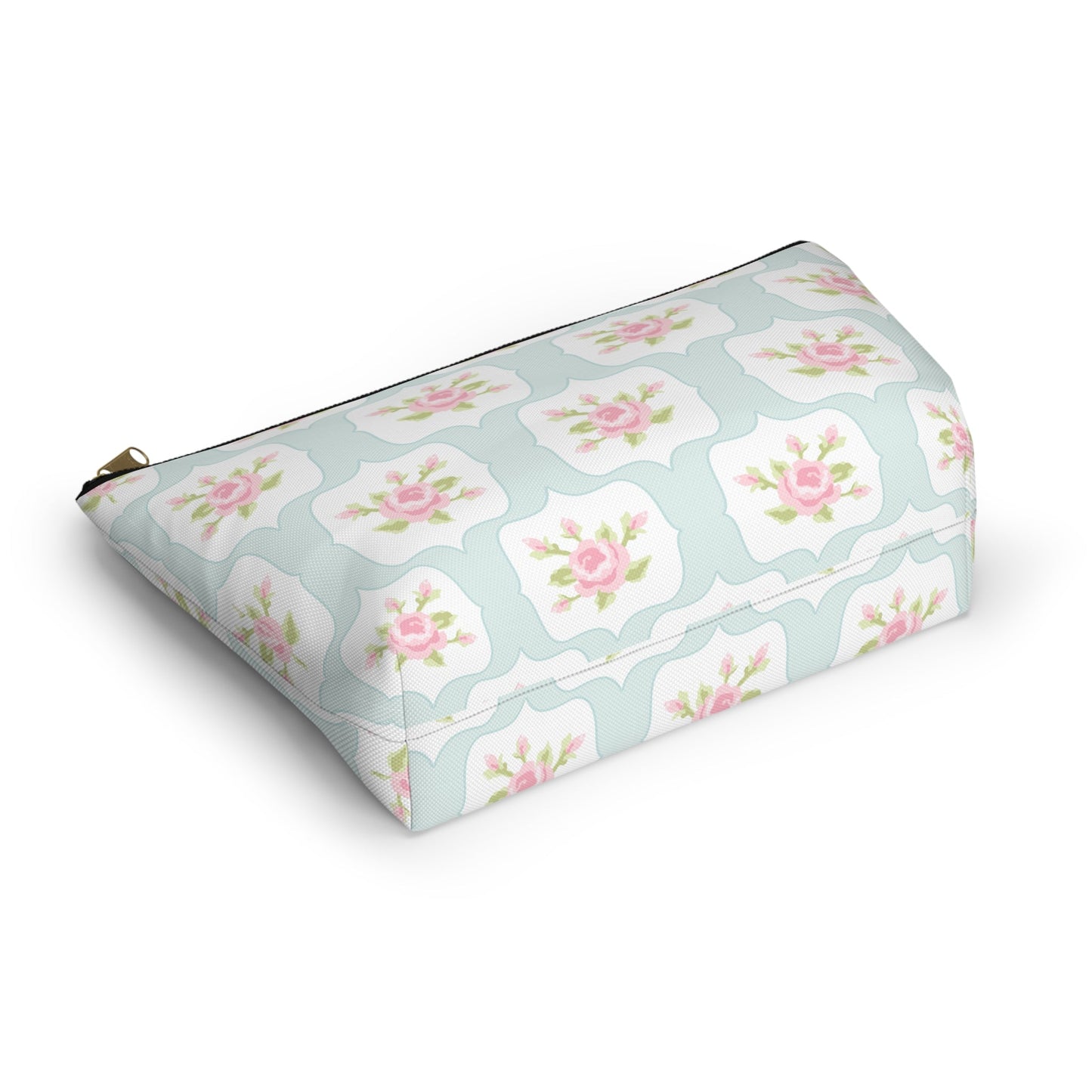 Customizable: Chic Floral Accessory Pouch, Makeup Bag, Cosmetic Case, Toiletries Organizer, Gift for Her