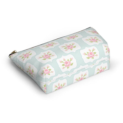 Customizable: Chic Floral Accessory Pouch, Makeup Bag, Cosmetic Case, Toiletries Organizer, Gift for Her