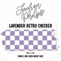 Lavender Retro Checker 15mm washi