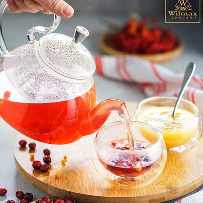 Double-Wall Vacuum Sealed Thermo Glass Bowl 8.5 Fl Oz | 250 Ml | Dinnerware | Under $100 | Kitchen + Metal