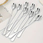 Set of 8 Stainless Steel LongHandled Spoons