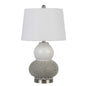 Set Of Two 24" Silver Metal Two Light Desk Table Lamps With White | Lighting | Kitchen + Metal