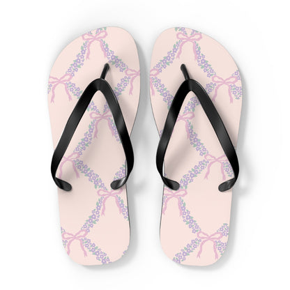 Customizable: Charming Floral Flip Flops, Summer Sandals, Beachwear, Vacation Footwear, Gift for Her, Casual Summer Fashion