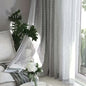 Elegant Embroidered Ball Linen Sheer Curtain for Home