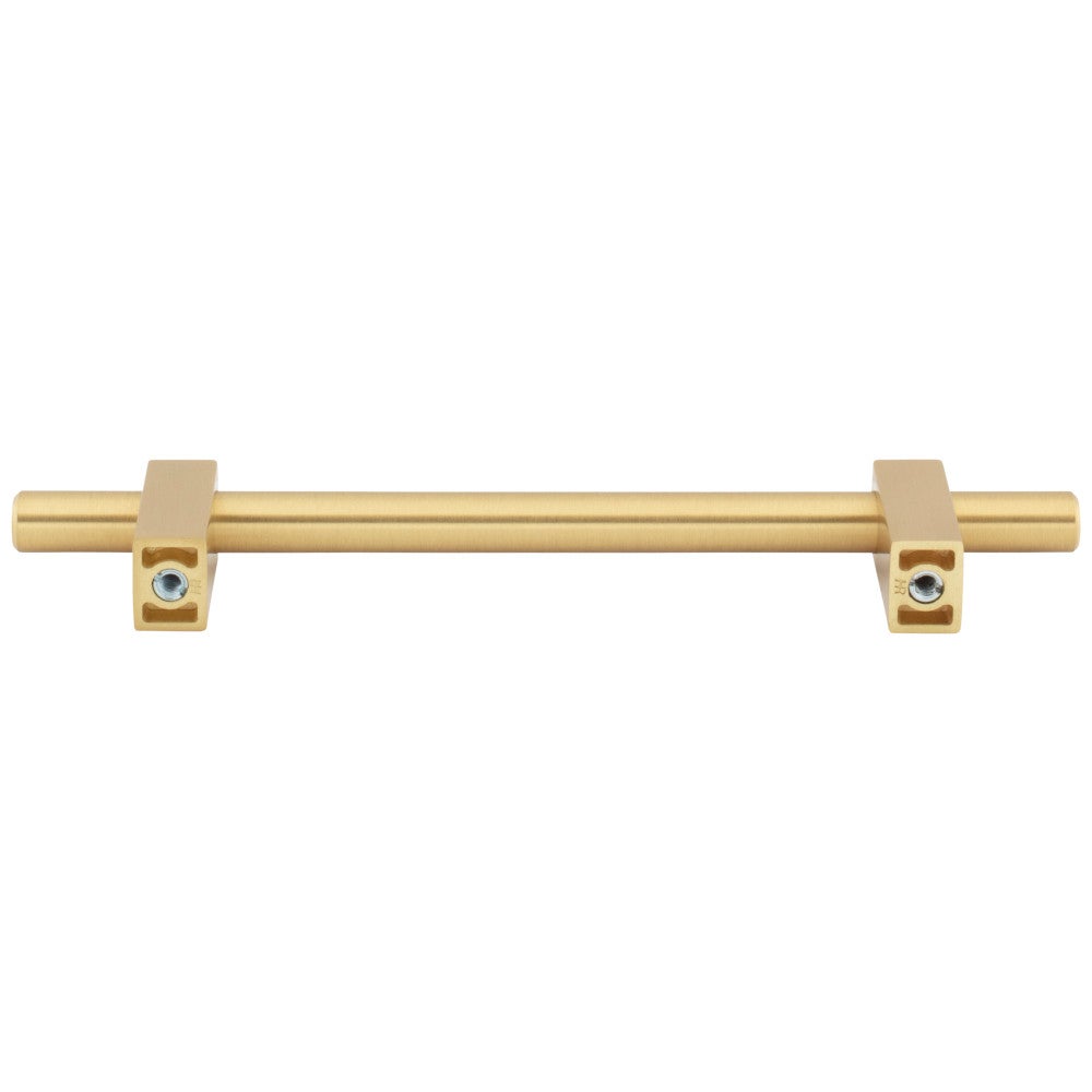 96 mm Center-to-Center Satin Nickel Larkin Cabinet Bar Pull