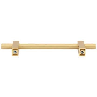 96 mm Center-to-Center Satin Nickel Larkin Cabinet Bar Pull