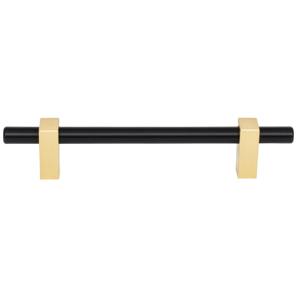 96 mm Center-to-Center Satin Nickel Larkin Cabinet Bar Pull