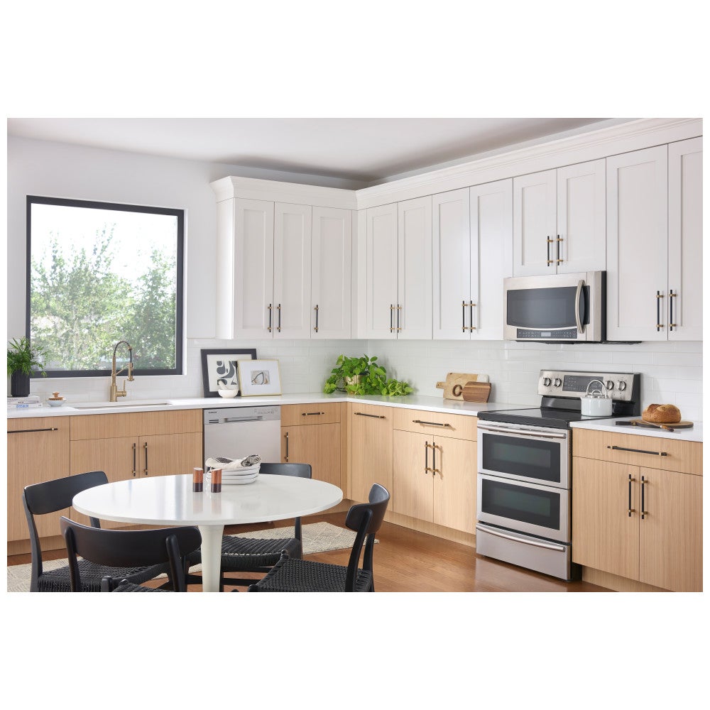 96 mm Center-to-Center Satin Nickel Larkin Cabinet Bar Pull