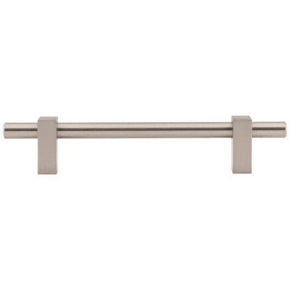 96 mm Center-to-Center Satin Nickel Larkin Cabinet Bar Pull