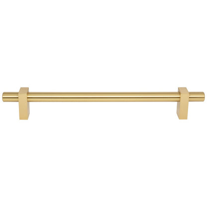 96 mm Center-to-Center Satin Nickel Larkin Cabinet Bar Pull