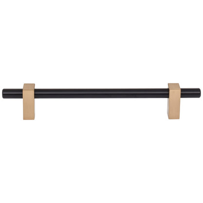 96 mm Center-to-Center Satin Nickel Larkin Cabinet Bar Pull