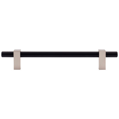 96 mm Center-to-Center Satin Nickel Larkin Cabinet Bar Pull