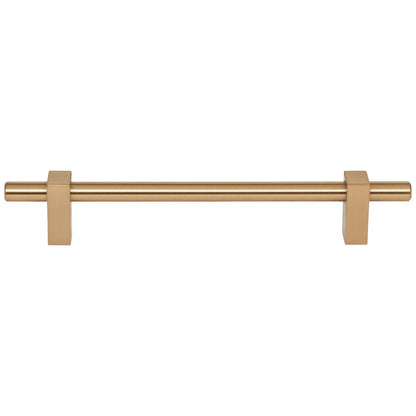 96 mm Center-to-Center Satin Nickel Larkin Cabinet Bar Pull