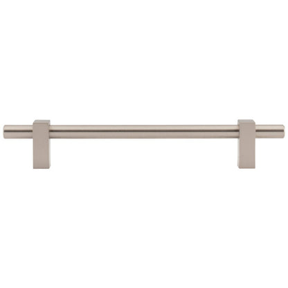 96 mm Center-to-Center Satin Nickel Larkin Cabinet Bar Pull