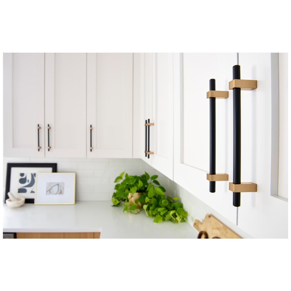 96 mm Center-to-Center Satin Nickel Larkin Cabinet Bar Pull