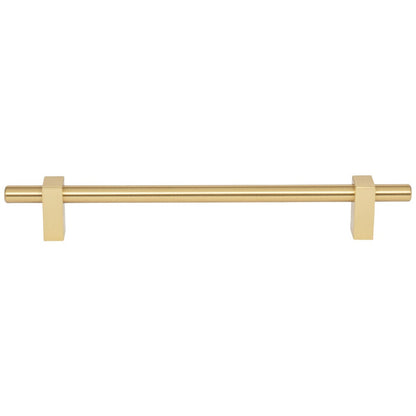 96 mm Center-to-Center Satin Nickel Larkin Cabinet Bar Pull
