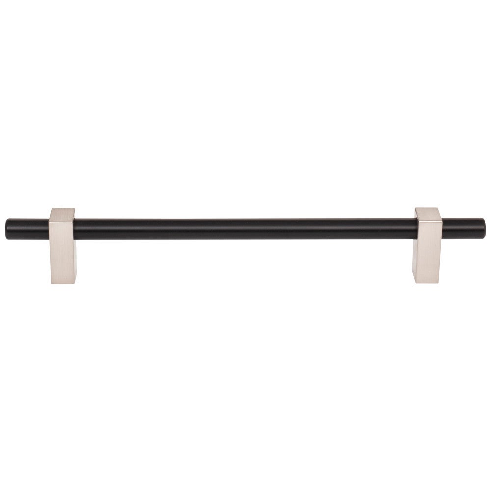 96 mm Center-to-Center Satin Nickel Larkin Cabinet Bar Pull