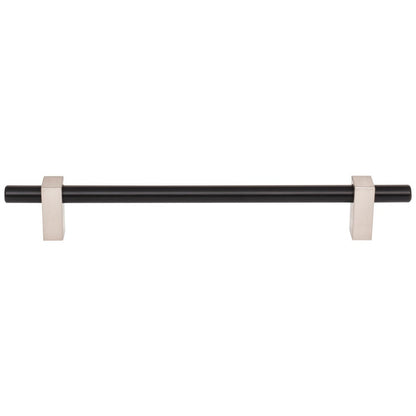 96 mm Center-to-Center Satin Nickel Larkin Cabinet Bar Pull