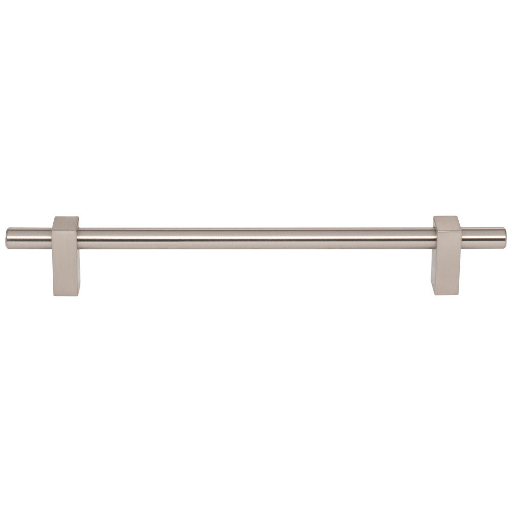 96 mm Center-to-Center Satin Nickel Larkin Cabinet Bar Pull