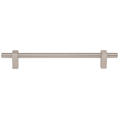 96 mm Center-to-Center Satin Nickel Larkin Cabinet Bar Pull
