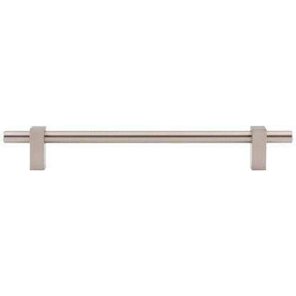 96 mm Center-to-Center Satin Nickel Larkin Cabinet Bar Pull