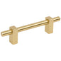 96 mm Center-to-Center Satin Nickel Larkin Cabinet Bar Pull