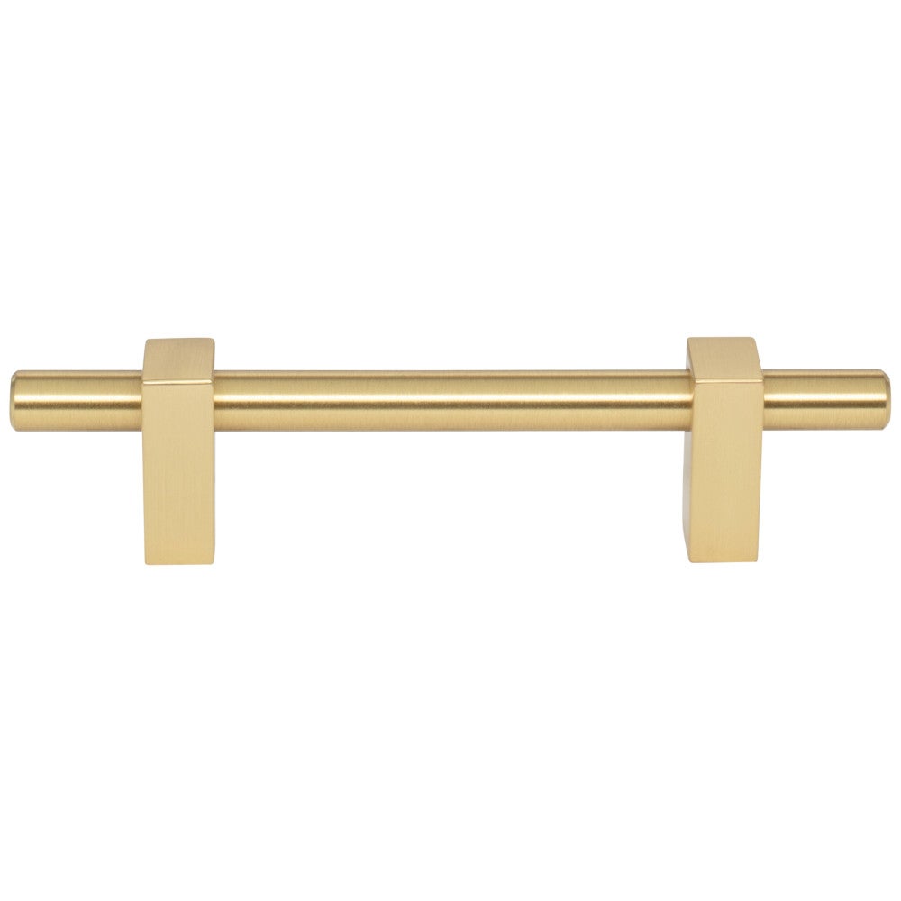 96 mm Center-to-Center Satin Nickel Larkin Cabinet Bar Pull