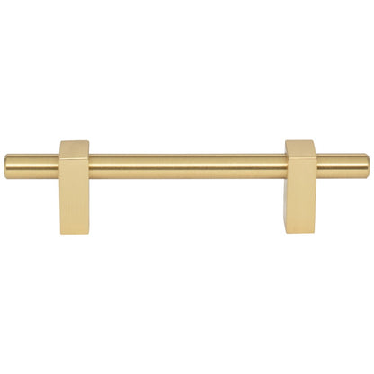 96 mm Center-to-Center Satin Nickel Larkin Cabinet Bar Pull