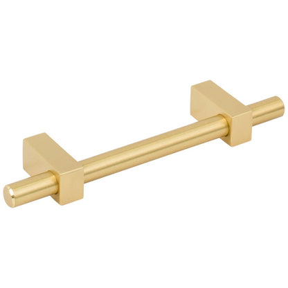 96 mm Center-to-Center Satin Nickel Larkin Cabinet Bar Pull