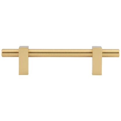 96 mm Center-to-Center Satin Nickel Larkin Cabinet Bar Pull