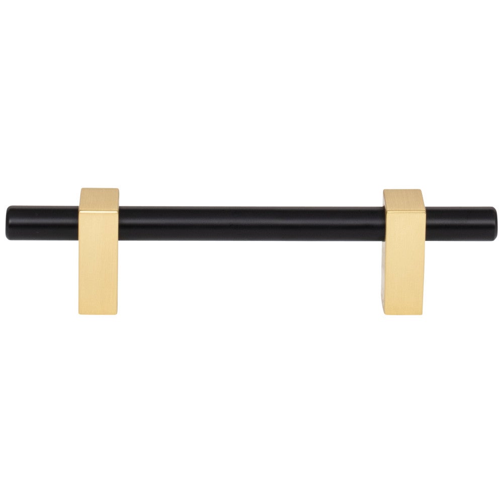 96 mm Center-to-Center Satin Nickel Larkin Cabinet Bar Pull