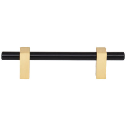 96 mm Center-to-Center Satin Nickel Larkin Cabinet Bar Pull