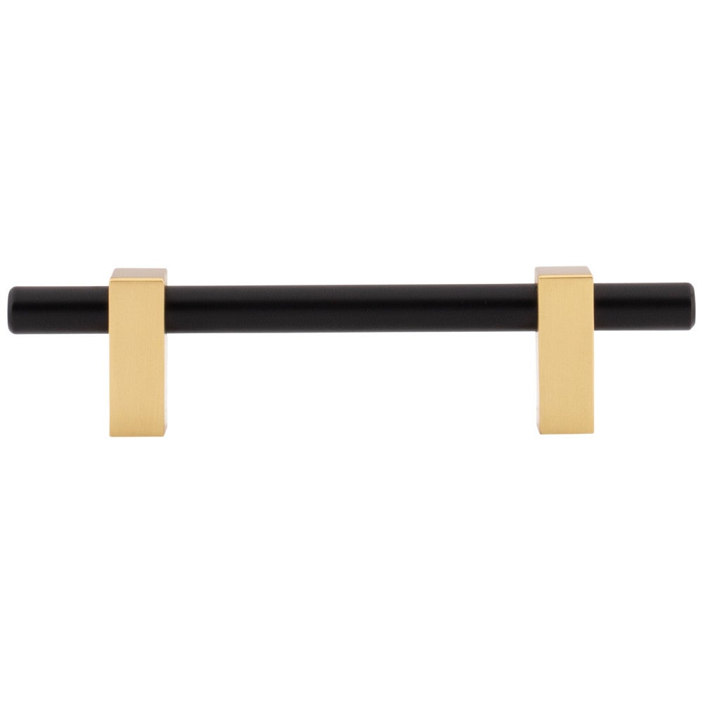 96 mm Center-to-Center Satin Nickel Larkin Cabinet Bar Pull