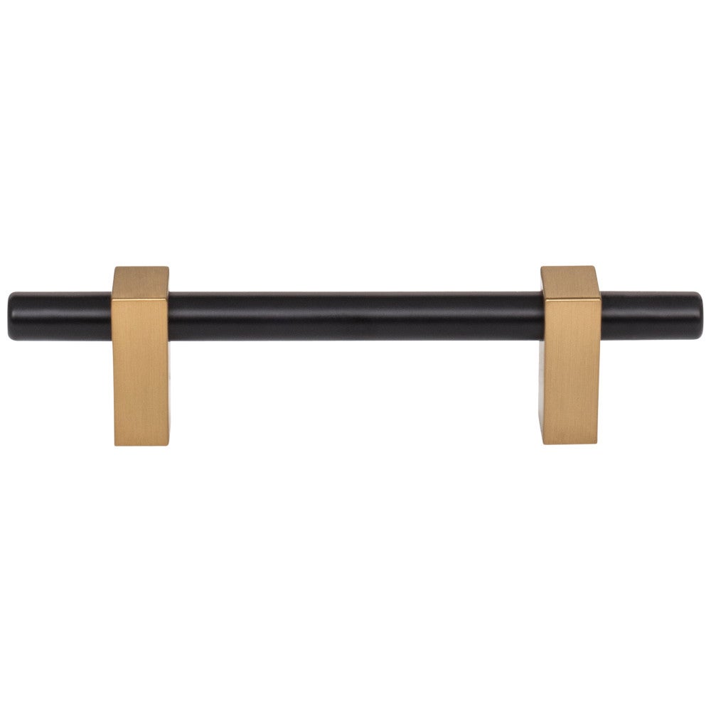 96 mm Center-to-Center Satin Nickel Larkin Cabinet Bar Pull