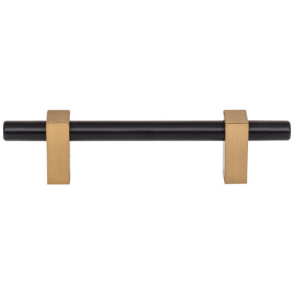 96 mm Center-to-Center Satin Nickel Larkin Cabinet Bar Pull