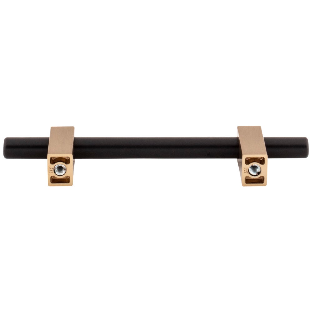 96 mm Center-to-Center Satin Nickel Larkin Cabinet Bar Pull