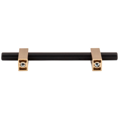 96 mm Center-to-Center Satin Nickel Larkin Cabinet Bar Pull