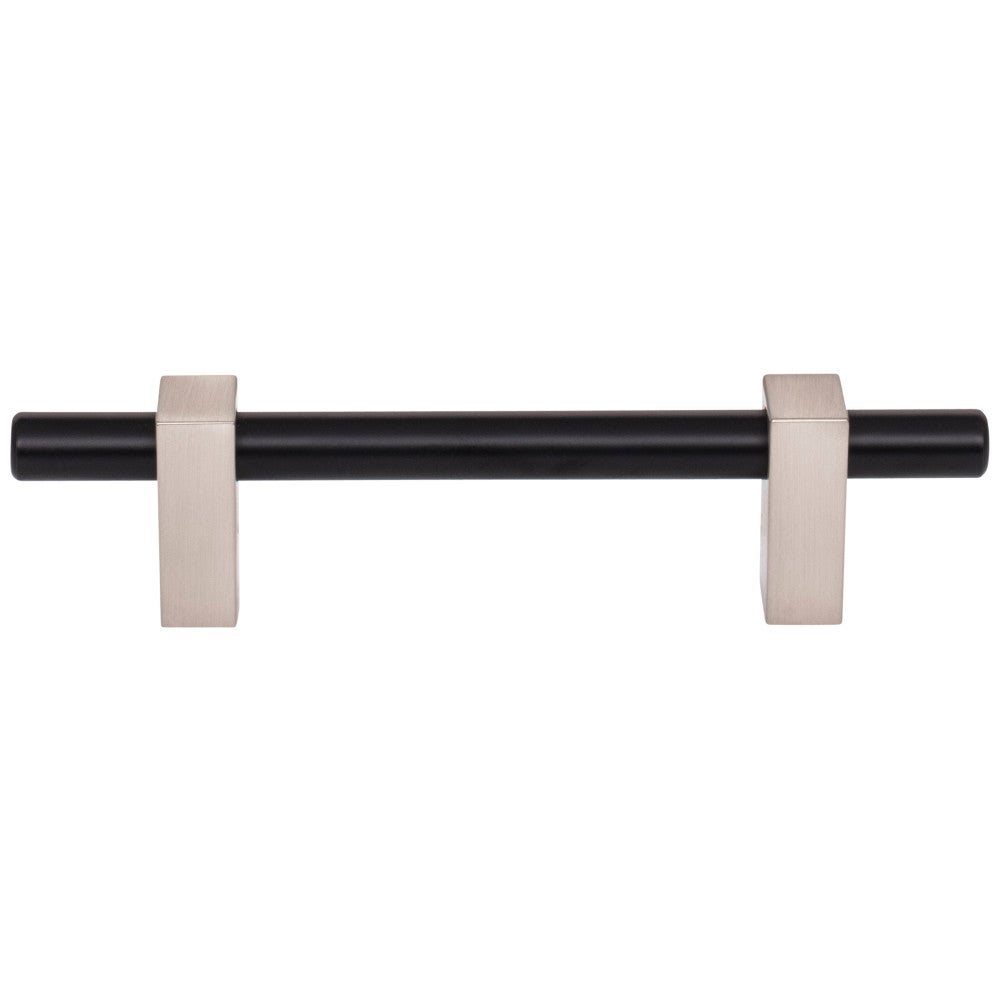 96 mm Center-to-Center Satin Nickel Larkin Cabinet Bar Pull