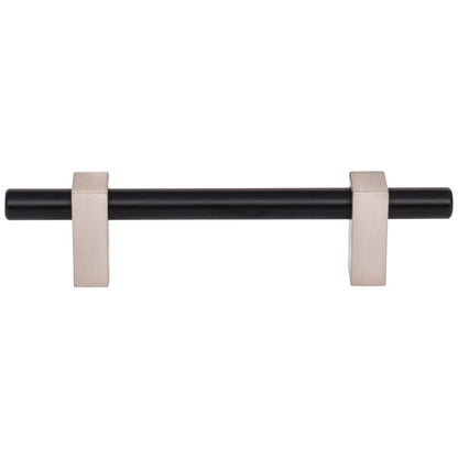 96 mm Center-to-Center Satin Nickel Larkin Cabinet Bar Pull