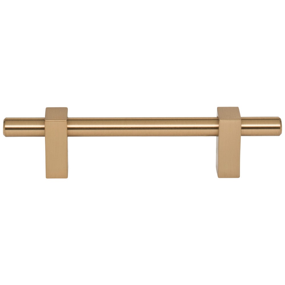 96 mm Center-to-Center Satin Nickel Larkin Cabinet Bar Pull