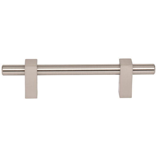 96 mm Center-to-Center Satin Nickel Larkin Cabinet Bar Pull