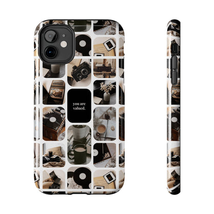 Retro Collage Phone Case - You Are Valued, Durable Protection for Your Device, Thoughtful Gift for Friends & Family, Perfect for Any [...]