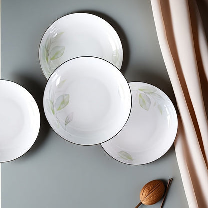 Chic Floral Ceramic Plate  Durable Elegant AllSeason Dinnerware