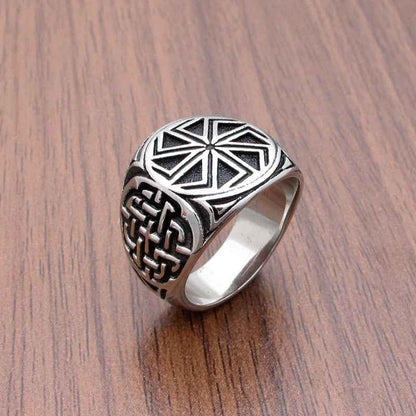 Personalized Viking Ring - Retro Nordic Men's Titanium Steel Ring