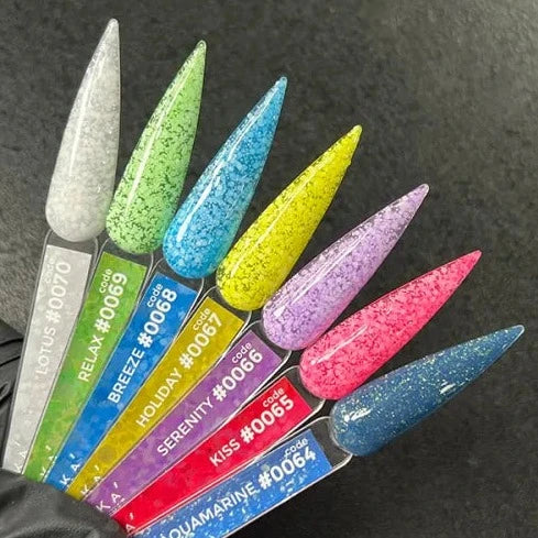 DNKa Cover Base #0065 Kiss Pink with Flakes, 12 ml