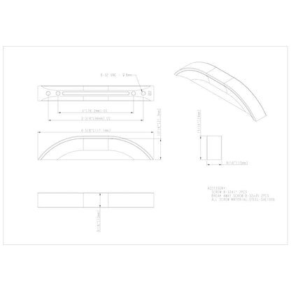 32 mm Center-to-Center Satin Nickel Elara Cabinet Pinch Pull