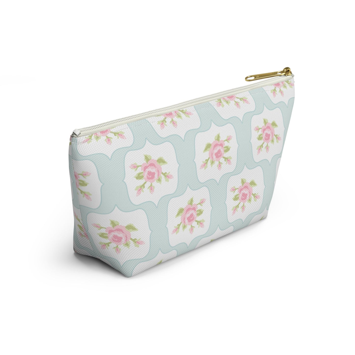 Customizable: Chic Floral Accessory Pouch, Makeup Bag, Cosmetic Case, Toiletries Organizer, Gift for Her