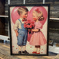 18" x 24" Vintage Cuties Valentines Day Box Frame