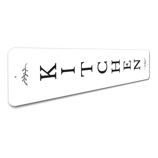 Vertical Kitchen Sign